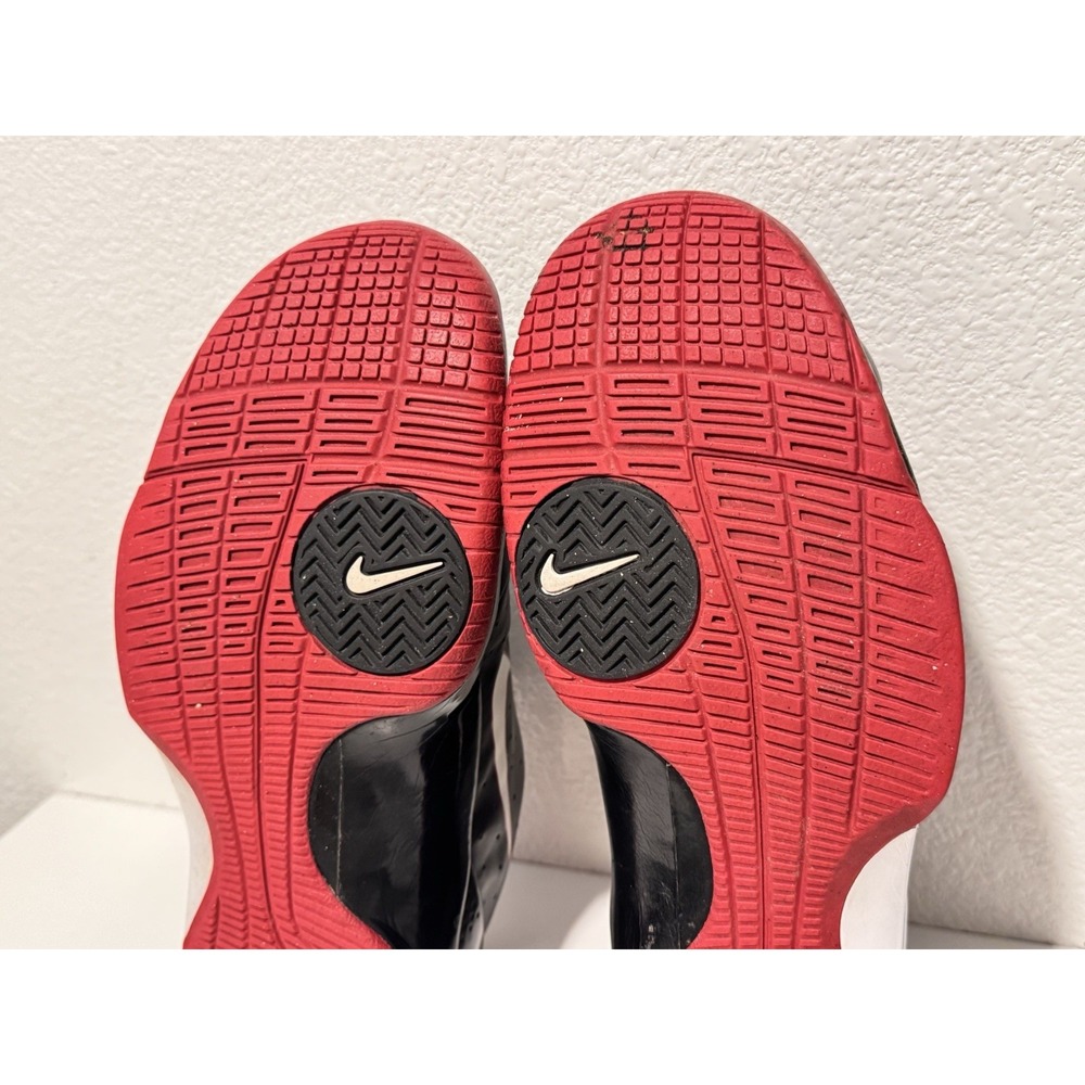 2009 Nike Hyperdunk Low Basketball Shoe Sz 10 Bred Black Red 386424-010 - Picture 11 of 13